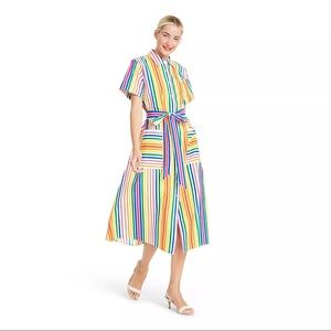 Christopher John Rogers Dress | rainbow stripe 6